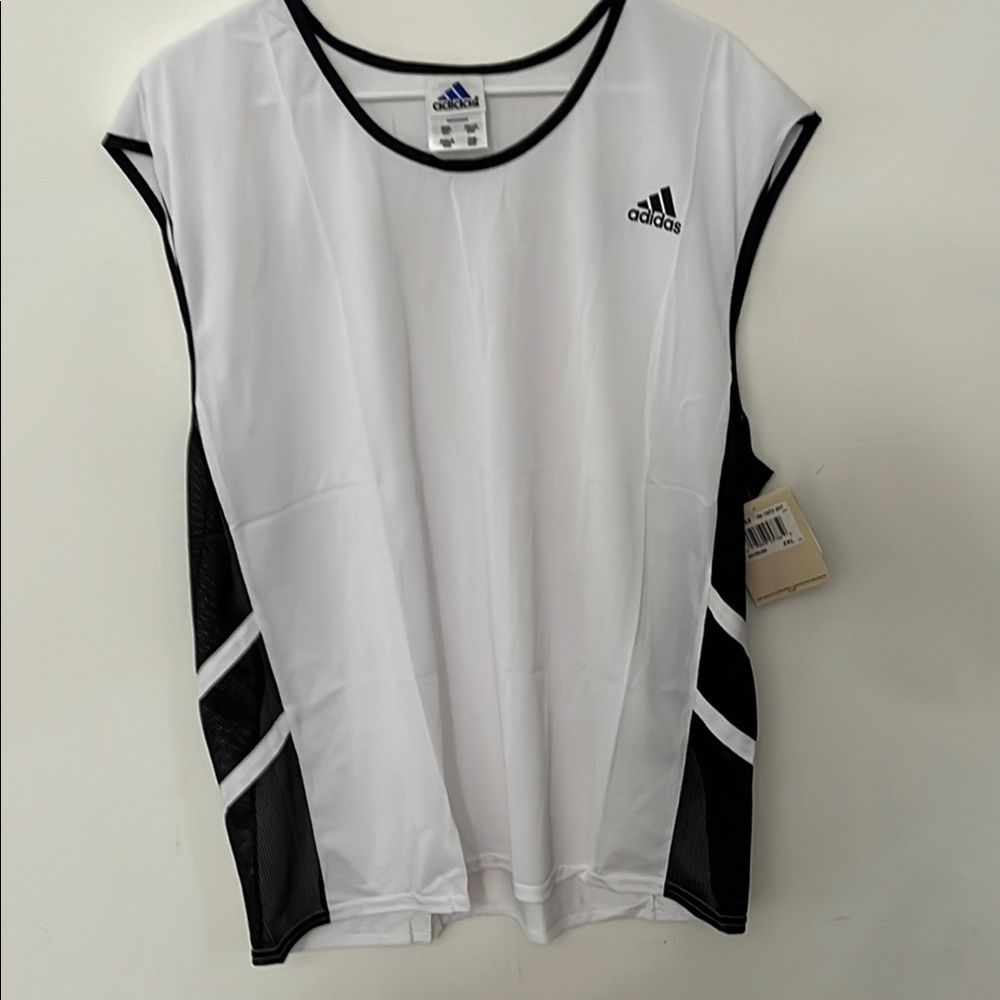 NWT adidas Men's Retro Nylon Running Tank Top | Track & Field Team Style White